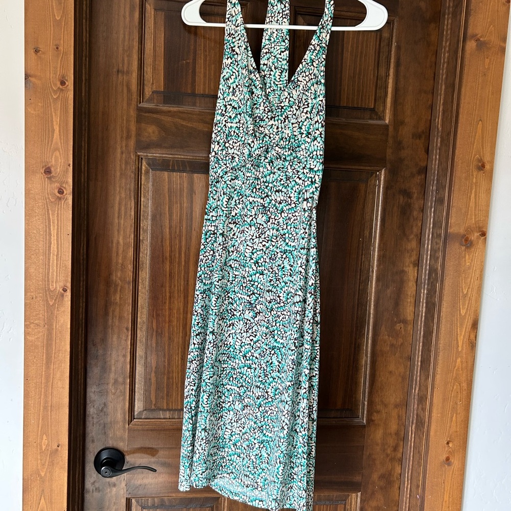 Multicolored Plunge Sundress for Wedding Guest